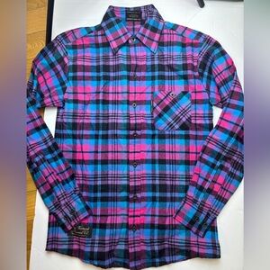 The Vermont Flannel company purple button front shirt